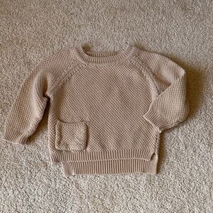 Adorable Tan Toddler Sweater
